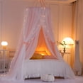 thumbnail image 4 of Cortina Dosel para Cama VETHIN Doble Capa Princesa Cúpula Rosa, 4 of 7