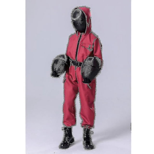 Juego de calamar de Halloween para niños, mono de Cosplay, conjunto de disfraz de Cosplay