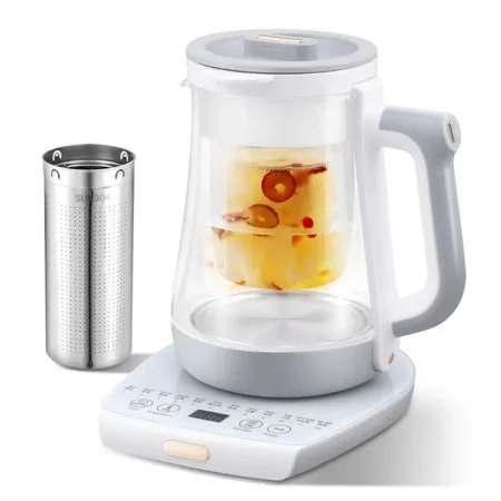 Intelligent Multi-functional Medicine Pot 1.8L Kettle Office Small Flower Teapot With 10 Smart Functions Thickened Glass Tea Maker