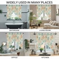 thumbnail image 3 of Teal Red Coastal Swag Valances for Windows, Kitchen Curtains 36 Inch Length 2 Panels Set, Jellyfish Nautical Beach Coral Starfish Short Curtains for Small Windows Rod Pocket Cafe Curtains 28"x36", 3 of 8