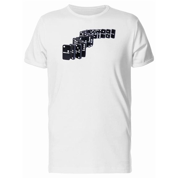 Cool Black Domino Game T-Shirt Men -Image by Shutterstock, Male XX-Large