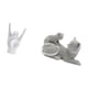 thumbnail image 5 of Estatua del gesto de la roca,Figuras de estatuas de dedos con gestos de música rock,Figura de escritorio,Estatua de gato,linda decoración para estante o escritorio,Figuras decorativas, 5 of 8