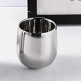 thumbnail image 3 of 4pcs Stainless Steel Coffee Cups, 200ml Double Wall Insulation Prevents Scalding Curved Mug For Home, 3 of 5