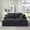 Dark Gray, variant on GNIXUU 78.8"W Oversized Double Chaise Lounge Sofa Indoor, Corduroy Boneless Upholstered Cloud Couch, Loveseat Sleeper Bed, Modern Comfy Floor Chair for Living Room Apartment Office,Black