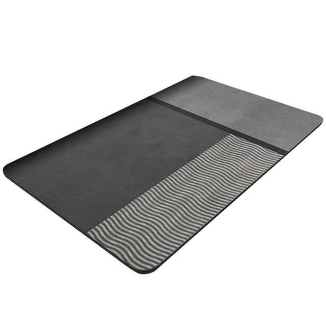E Absorbent Bathroom Floor Mat Diatomite Soft Foot Mats For Bathroom Kitchen Non Slip Quick Drying Size 23.62 X 15.74 In Easy Clean Polyester Material Home Decor Option E