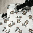 thumbnail image 3 of Ambesonne Motorcycle Grommet Curtain, Deep Deck Scooters, 50" x 84", Almond Green Caramel, 3 of 6
