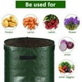 thumbnail image 3 of FNNMNNR 10/7 Gallon Grow Bags Portable Potato Growing Bag Planter Bags Planting Pouch with Handles Access Flap for Carrot Onion Vegetables（Dark Green）, 3 of 8