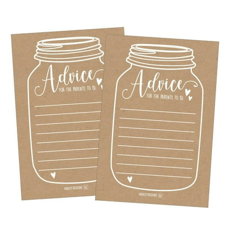 25 Rustic New Parent Advice Cards For Baby Shower Game Activities 25 Rustic New Parent Advice Cards For Baby Shower Game Activities