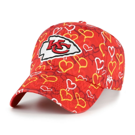 Girls Toddler '47 Red Kansas City Chiefs Mural Clean Up Adjustable Hat
