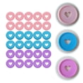 thumbnail image 5 of 30 anillas de plástico con forma de corazón para encuadernación de libros, cuadernos y planificadores., 5 of 5