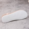 thumbnail image 5 of Slides for Women Womens Flat Sandals 6 City Classified Shoes Women Sandals Tan for Flat on with Arch Support Leather 6 Women's Everyday Wear Beige 9, 5 of 9