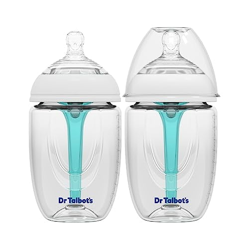 Anti-Colic Bottles - 9 oz (2-Pack) - Baby Bottles for Newborn Babies 0 Months - Self Sterilizing Newborn Bottles with Slow Flow Soft Flex Nipple and Advanced Venting System