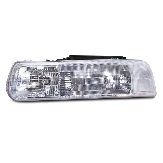 HEADLIGHTSDEPOT Halogen Headlight Compatible with Chevrolet Silverado 1500 HD 2500 3500 Suburban Tahoe Includes Left Driver Side Headlamp