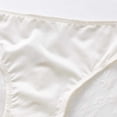 thumbnail image 4 of Thong Panties for Women Underwear French Thin Mesh Lace Panties Womens Sheer Low Waist Bikini Underpants Beige XL, 4 of 7