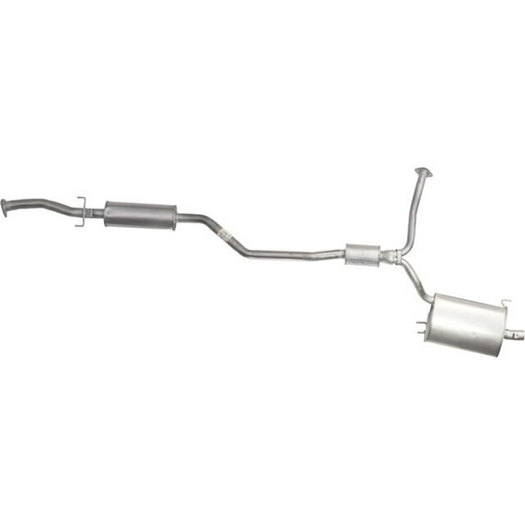 Right Muffler - Compatible with 2012 Honda Crosstour 2.4L 4-Cylinder