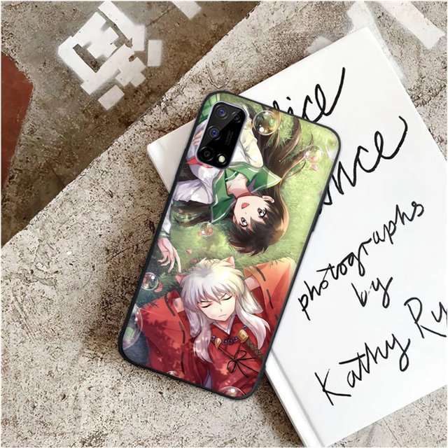 Funda De Silicona Para Teléfono huawei Y6 Pro Y6S Y6 Prime Y7 Anime Negro Suave Inuyasha
