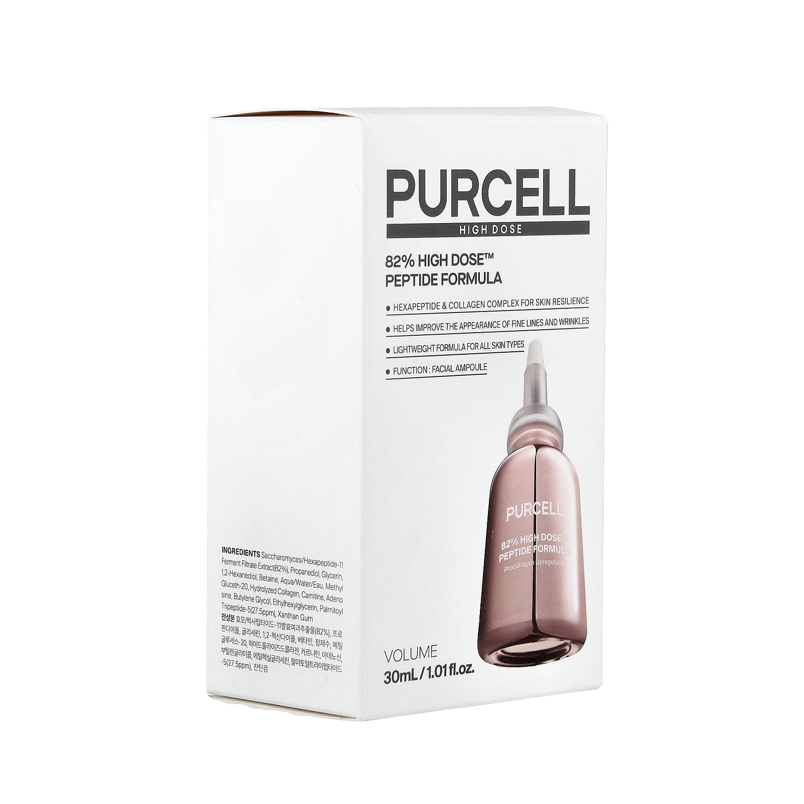 Purcell Skincare 82% High Dose Peptide Formula Multicollagen Anti-Wrinkle Serum - 1.01 oz