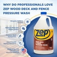 thumbnail image 5 of Zep Wood Deck and Fence Pressure Wash Cleaner Concentrate - 1 Gallon (Case of 4) ZUDFW128 - Construction Grade, 5 of 8