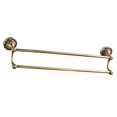 thumbnail image 2 of 24 Inch Brass Bathroom Towel Racks with Hooks 2 Bars Towel Racks Hangers, 2 of 6