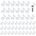 thumbnail image 1 of Tapas para tornillos con bisagras, 100 piezas Tapas protectoras para tornillos de plástico, C Afortunado Sencillez, 1 of 5