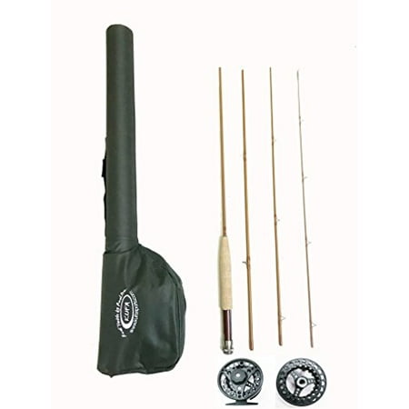 - KUFA Sports 9' Graphite Fly Fishing Rod (4-Section, Line Weight #5/6), Aluminum Fly Reel with Extra Spool & Carry Case Combo KFL9456+FR56(S)+FL96