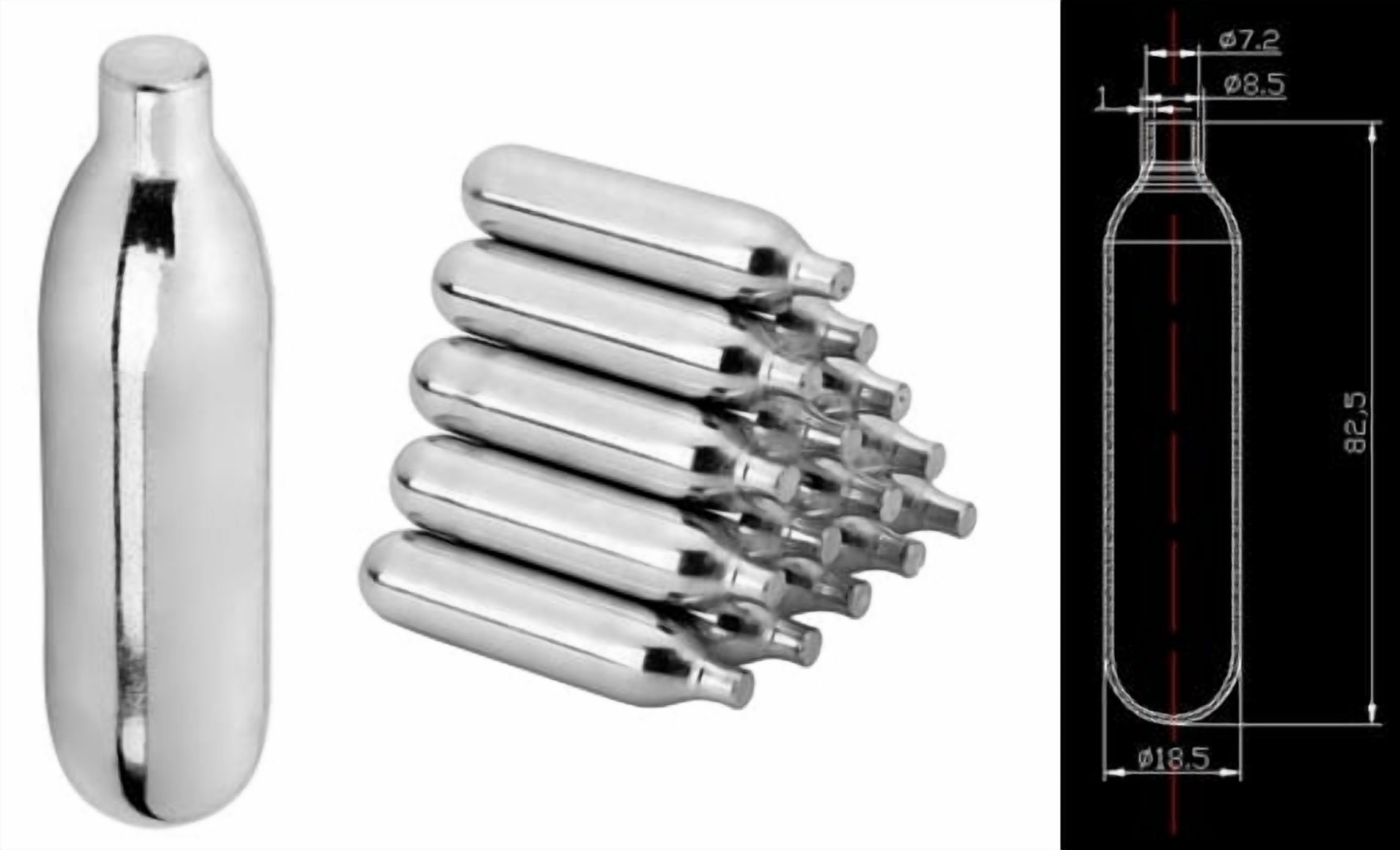 Qillion 12g CO2 Cartridges for Air Rifles and Air Pistols-50 piece