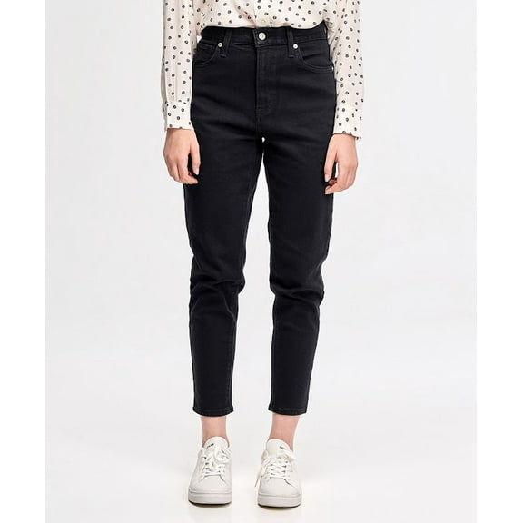Levi's BLACK Women's High Rise Tapered Leg Mom Jeans, US 27x29