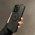 thumbnail image 5 of Armadura mate de lujo para Magsafe, funda de carga inalámbrica magnética para iPhone 11, 12, 13, 14, 15 16 Pro Max Plus, funda dura a prueba de golpes, 5 of 5
