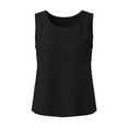 thumbnail image 4 of XuJwPNcy Sleeveless Tank Tops for Women Summer Basic Round Neck Pocket Tee Breathable Soft T Shirts for Travel Vacation, 4 of 5