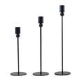 thumbnail image 1 of 3 candelabros de metal, candelabros decorativos de hierro, candelabros modernos para decoración de fiestas, aniversarios y festivales Negro alto, 1 of 7