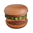 thumbnail image 3 of Juego de posavasos de hamburguesa,Juego de posavasos de hamburguesa con imán en forma de hamburguesa,Posavasos de madera sintética con aislamiento térmico,Protección de mesa para, 3 of 8