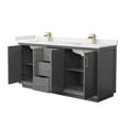 thumbnail image 6 of Wyndham Collection Wcf414172d-Qtz-Unsmxx Strada 72" Free Standing Double Basin Vanity Set, 6 of 7
