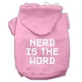 thumbnail image 6 of Pet Dog  Cat Hoodie Screen Printed, "Nerd Is The Word", 6 of 10