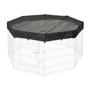 MidWest Homes for Pets Octagon Exercise Pen Fabric Mesh Top for Dogs and Small Animals, Fits ALL MidWest Exercise Pens, Black