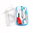 thumbnail image 3 of TACILIP Geometry Set 10 Math Supplies Kit Including Protractor Ruler Eraser Pencil Lead Refills Pencil Sharpener Storage Box for Drawing and Measurement Office Supplies, Mom Gifts, 3 of 4