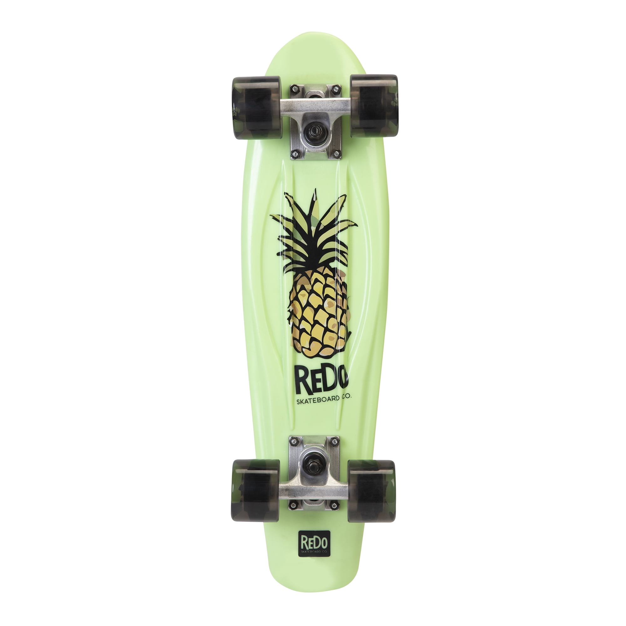 ReDo Skateboard Retro Poly Wavy Pineapple Complete Cruiser Skateboard