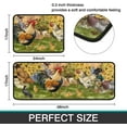 thumbnail image 3 of Rooster Theme Kitchen Rugs 2 Piece Set Farmhouse Decor Kitchen Floor Mat, Water Absorb Microfiber Kitchen Rug, Rooster Sunflower Decorations for Kitchen mats 17"x 47"+17" x 23"(Duck), 3 of 5