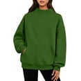 thumbnail image 2 of Byworldtasic Women's Oversized Mock Neck Sweatshirt Turtleneck Pullover Long Sleeve Tops Loose 2026 Outfits with Pocket, 2 of 8
