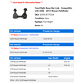 thumbnail image 2 of Front Right Sway Bar Link - Compatible with 2005 - 2012 Nissan Pathfinder 2006 2007 2008 2009 2010 2011, 2 of 2