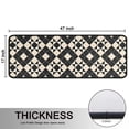 thumbnail image 5 of Kitchen Rugs Sets Of 2,Black Beige Checkerboard Checkered Pattern Anti Fatigue Kitchen Mat Rugs Non Slip Washable,Decorative Kitchen Floor Mats for Kitchen,Sink,Laundry,17"x47"+17"x47", 5 of 5