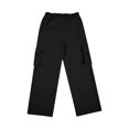 thumbnail image 6 of LIJCC Boys Sports Y2k High Waisted Straight Leg Relaxed Fit Cargo Pants Stretch Elastic Waist School Long Pant Twill Joggers for Kids Spring Fall Streetwear, 6 of 8