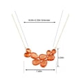 thumbnail image 5 of Stunning Orange Crystal Teardrop Cluster Chunky Statement Bib Pendant Necklace For Woman, Orange, 5 of 6