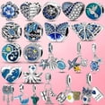 thumbnail image 2 of Plata Esterlina 925 Flor De Primavera Libélula Mariposa Tortuga Estrella De Mar Cuelga Encanto Cuentas Ajuste MULA Pulsera Joyería Original Gao Jiahui unisex, 2 of 2