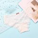thumbnail image 4 of Gibobby Verano calzoncillos adelgazantes Cintura media Sexy Hot High End Lace Lady's Underwear Bowknot Belt Calzoncillos mujer（Blanco， M), 4 of 5