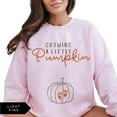 thumbnail image 5 of Growing A Little Pumpkin Fall Maternity Sweatshirt, Pregnancy Announcement Sweater, Cotton Casual Pullover for Moms-to-Be, 5 of 7