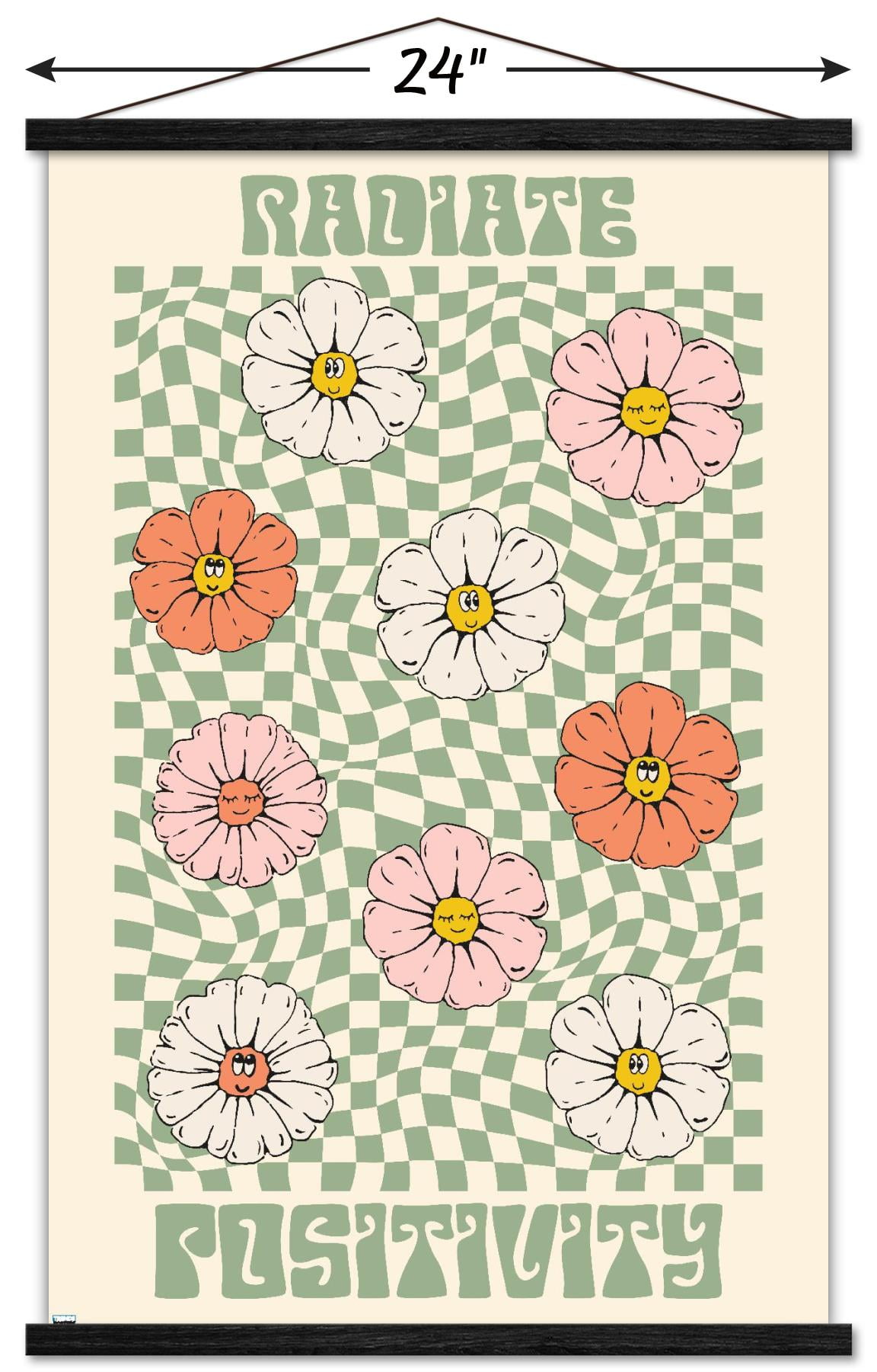 Radiate Positivity Wall Poster with Magnetic Frame, 22.375" x 34"