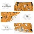 thumbnail image 3 of Women's Silk Pajama Shorts Minimalist Halloween Pattern Pajama Shorts Women's Casual Pajama Shorts with Pockets, 3 of 6