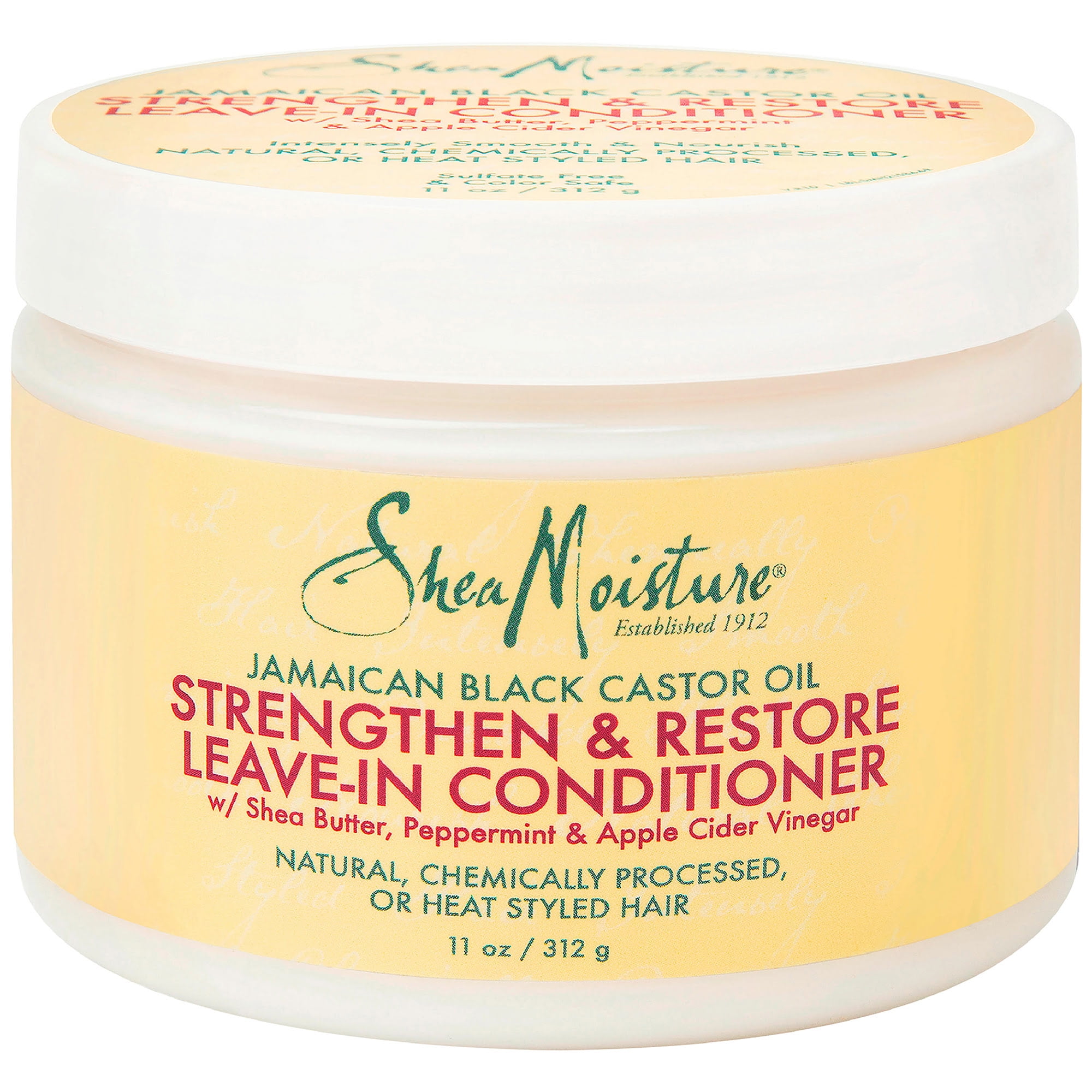 Sheamoisture Jamaican Black Castor Oil Leave In Conditioner To Soften And Detangle Hair For Over Processed Damaged Hair 11 Oz Walmart Com Walmart Com