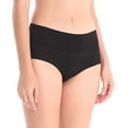 thumbnail image 2 of LIQQY Women's Cotton Briefs High Waist Breathable Underwear Full Coverage Panties 4-Pack (L, Black), 2 of 5