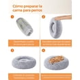 thumbnail image 3 of Cama de Perros Feandrea Gris Ombré con Cojín Extraíble y Lavable, 3 of 9